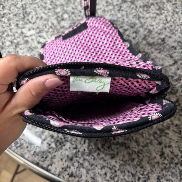 Vera Bradley Women's Black and Pink Elephant Crossbody Bag - Picture 9 of 9